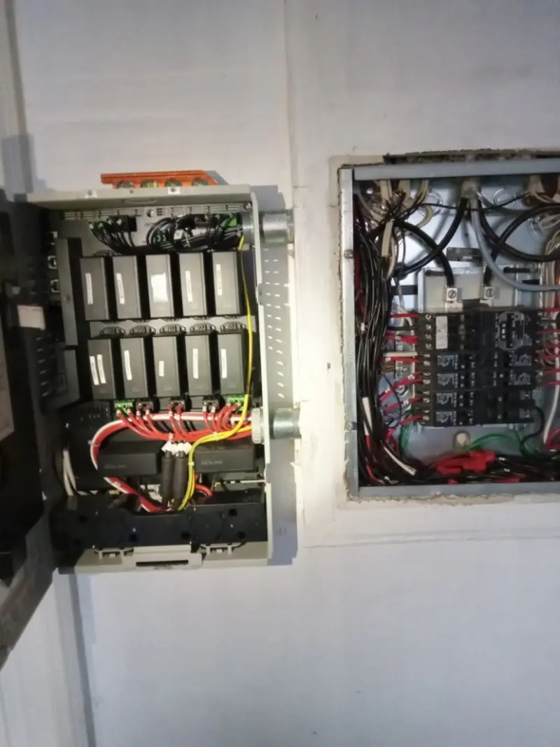 Electrical panel upgrade completed for Security Camera Wiring in Kentfield